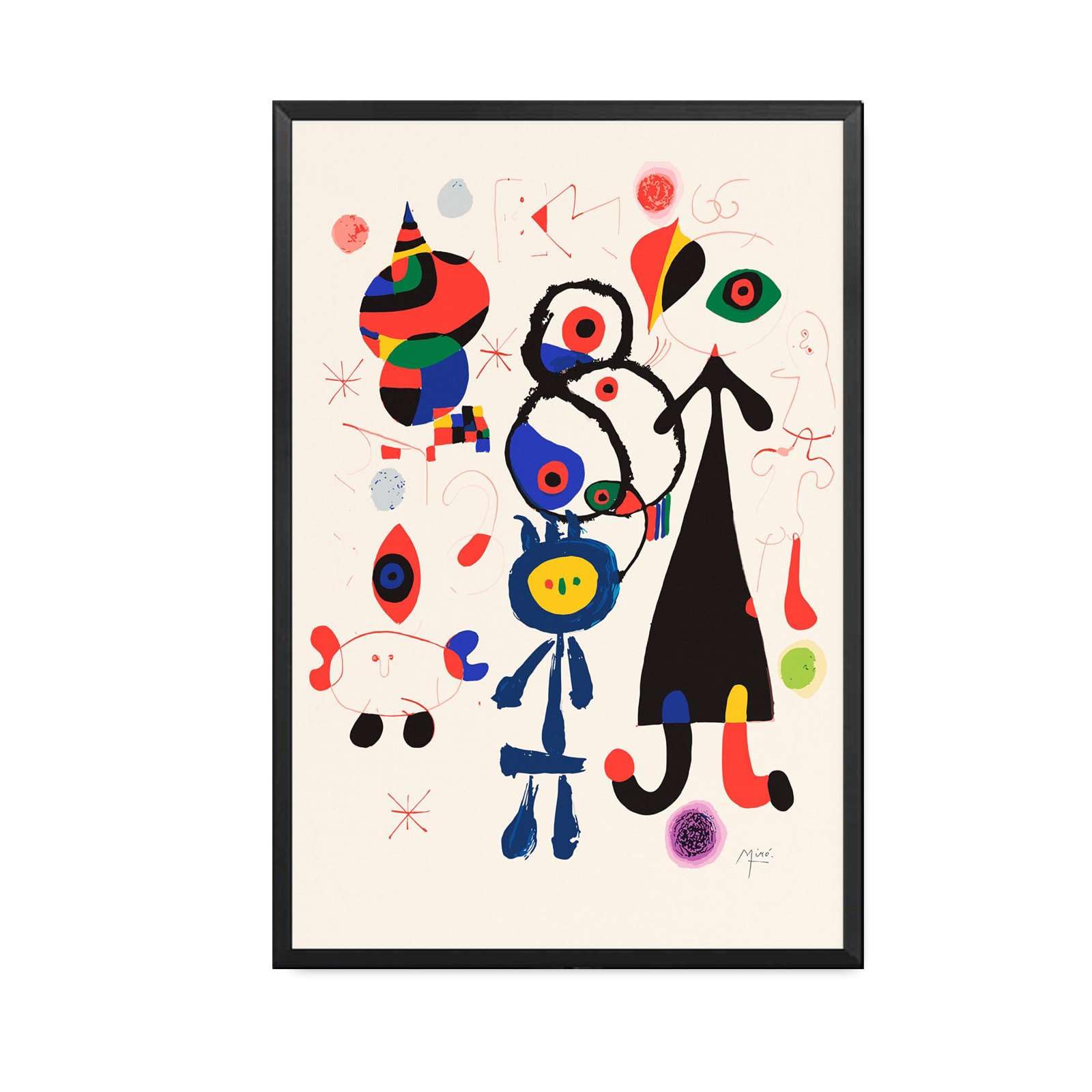 Amazon.com: Canvas Painting Poster and Print Pictures Joan Miró