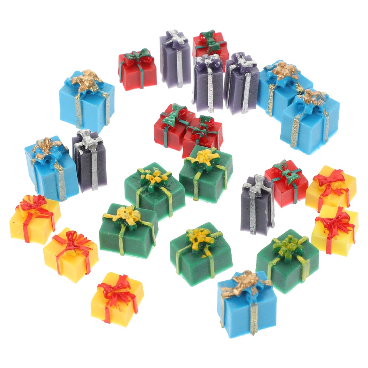 Milisten 1set Thing Miniatures Decor Christmas Figures Decorations Can Small Scale Dolls Xmas Scene Layout Decor Hang Mini House Accessories Accessory