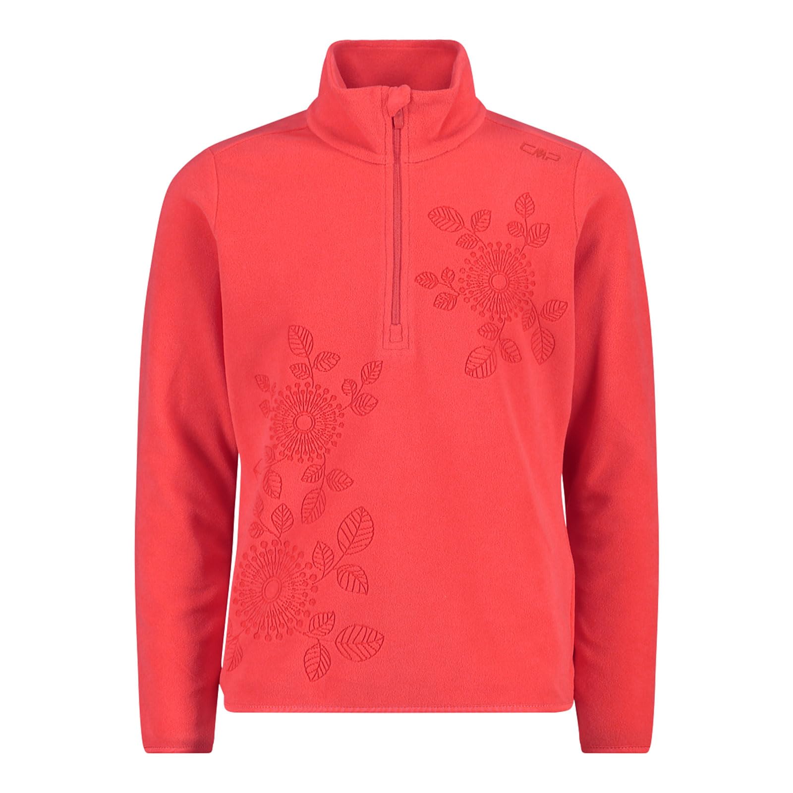 CMP Camiseta de forro polar para niños, rojo fluorescente, 164
