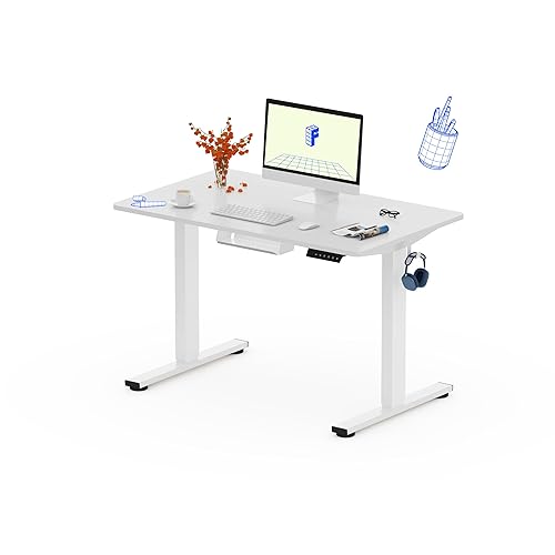 FLEXISPOT Bureau Assis Debout, Une Pièce 100x60cm, Bureau Debout Réglable
