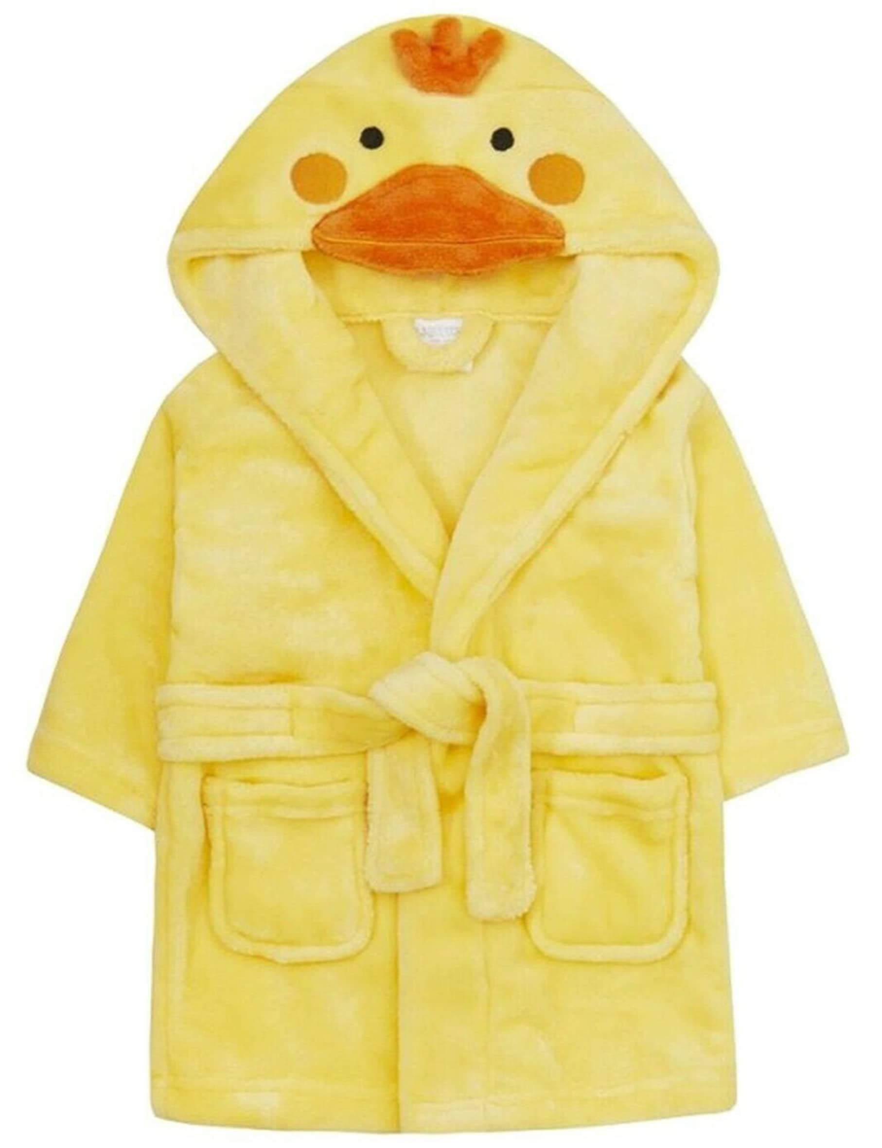 Boost Kid Essentials Girls Boys Duck Animal Bird Dressing Gown Robe (Duck,18-24 Months)