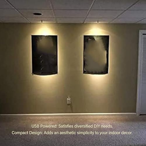 Miniatura 5 de FTVOGUE Mini focos LED alimentados por USB, multifuncionales y para piezas de arte, plantas, imágenes, vitrinas, joyas, cableado de 6.6 pies