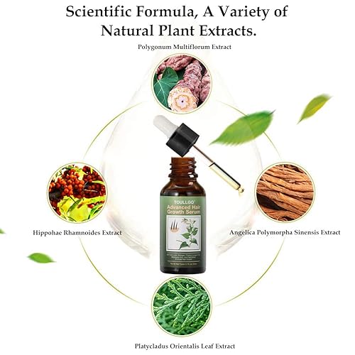 Miniatura 4 de Suero para el crecimiento del cabello para un cabello más grueso, más largo y lleno, evita la pérdida y el adelgazamiento con un tratamiento natural