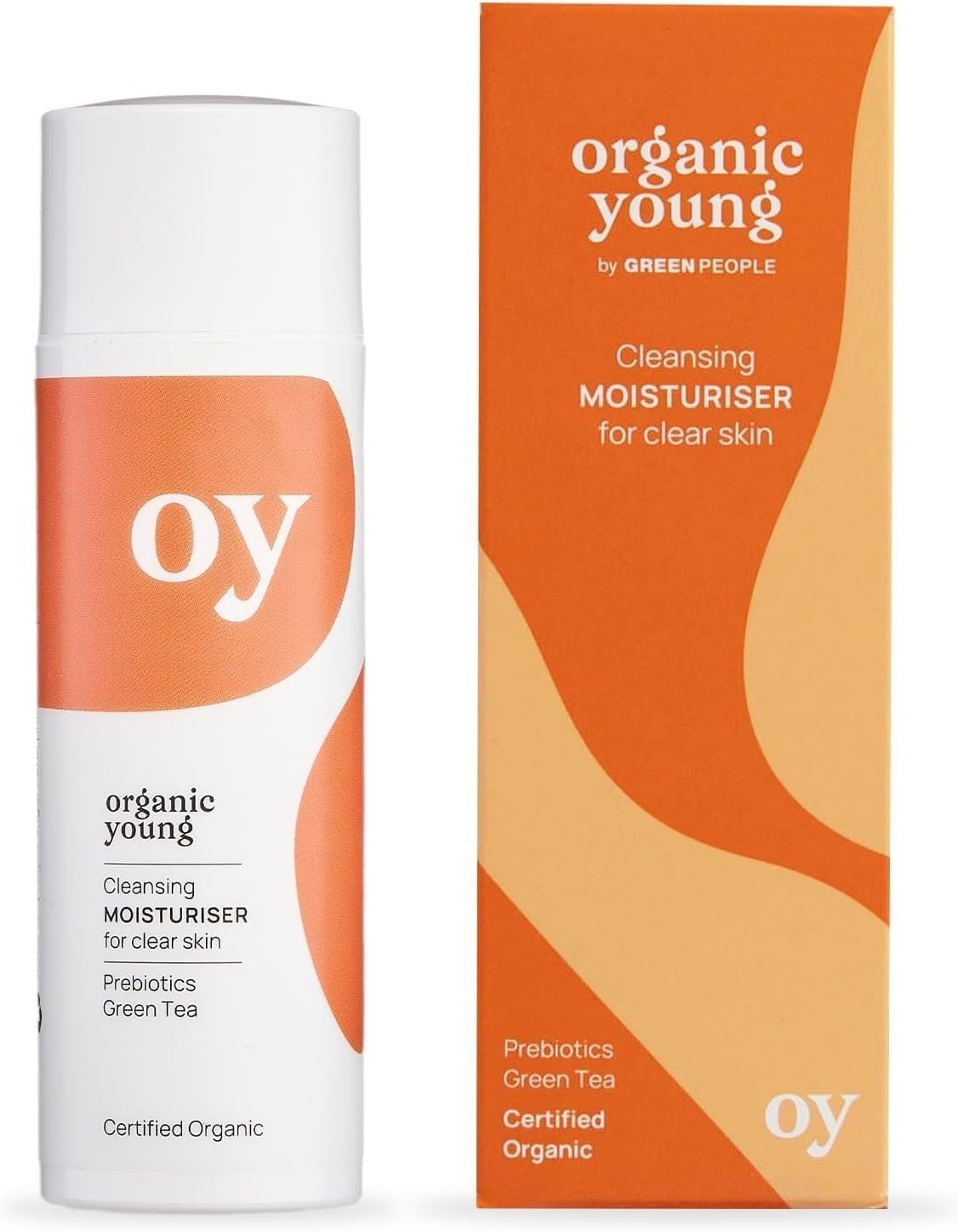 Green People Oy Clear Skin Moisturiser - Organic Young for Teen Skin - Paraben & Alcohol Free - Vegan, 50ml
