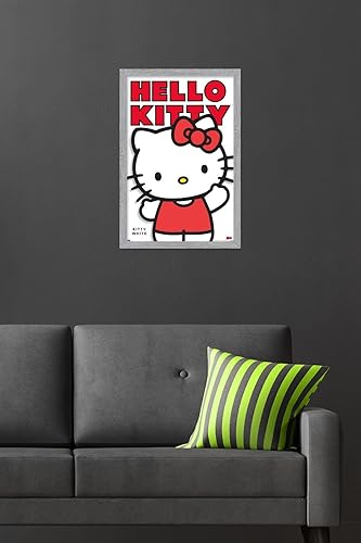 Vista 80 de Trends International Hello Kitty and Friends: Hello - Kitty - Póster de pared de la serie blanca de 34 pulgadas de largo x 22.4 W, paquete de póster