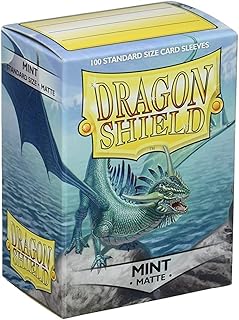 Dragon Shield Standard Size Sleeves – Matte Mint 100CT - Card Sleeves are Smooth & Tough - Compatible with Pokemon, Yugioh, & Magic The Gathering Card Sleeves – MTG, TCG, OCG