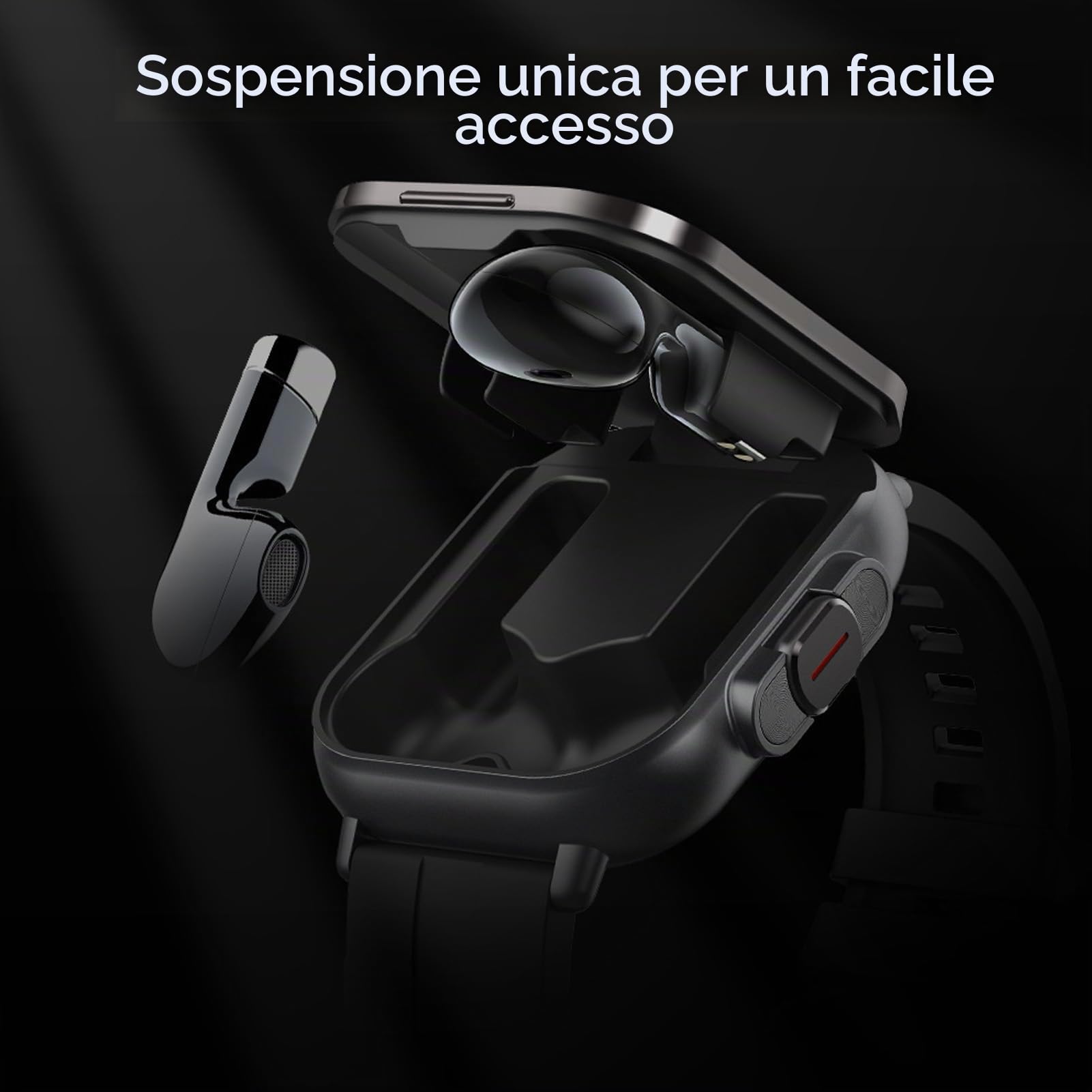 Ejoyous Smartwatch con Cuffie, Orologio da Schermo HD da 2,01 con Cuffie in CURANTE WIRELESS CHITNESS Tracker IP67 Waterproof NFC Sleep Monitor Counter per Android IOS