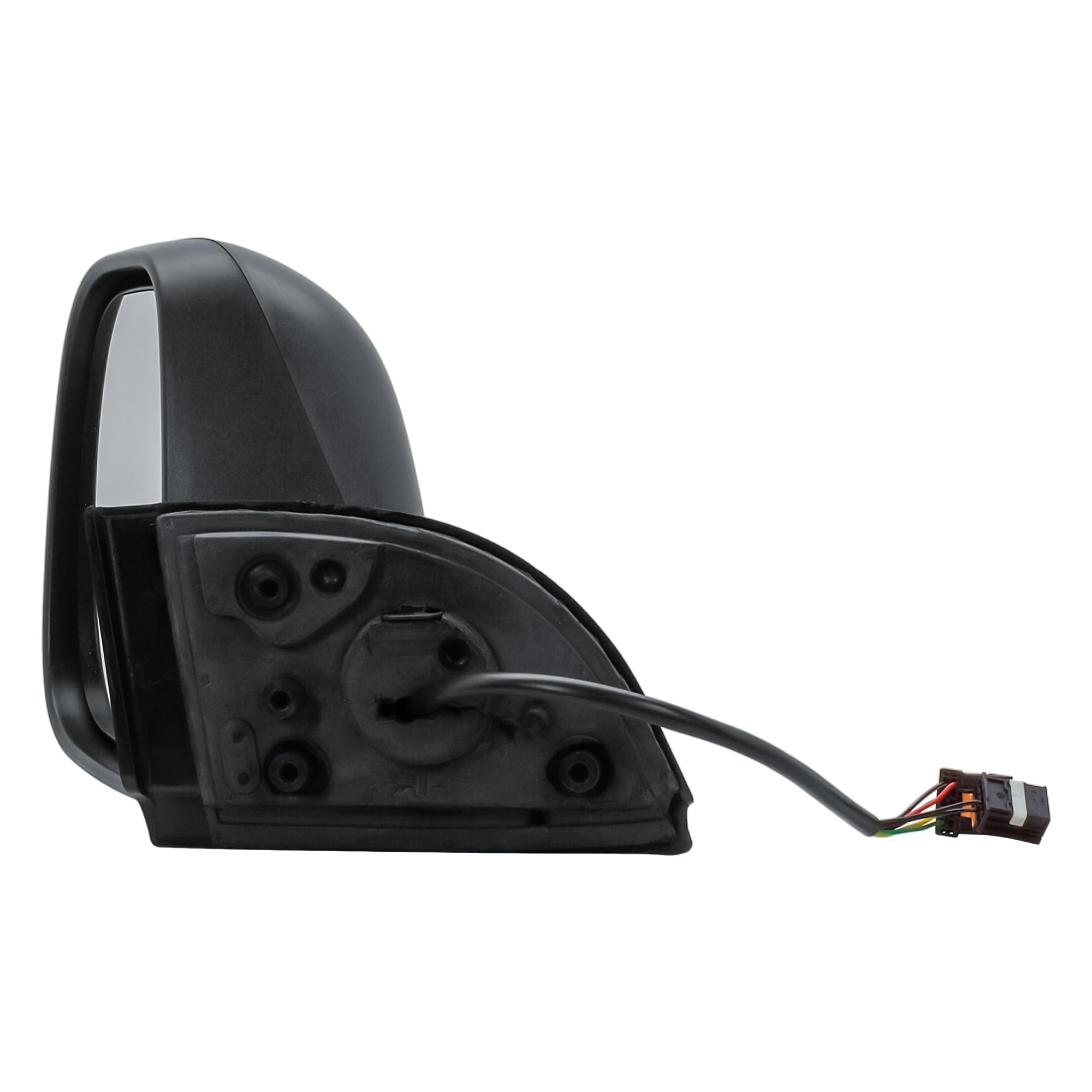Espejo retrovisor exterior manualmente plegable, lado del conductor, eléctrico y calefactable, mate negro para Citroën Berlingo, Peugeot Partner, Opel Combo, Toyota ProAce City 16-24, Fiat Doblo