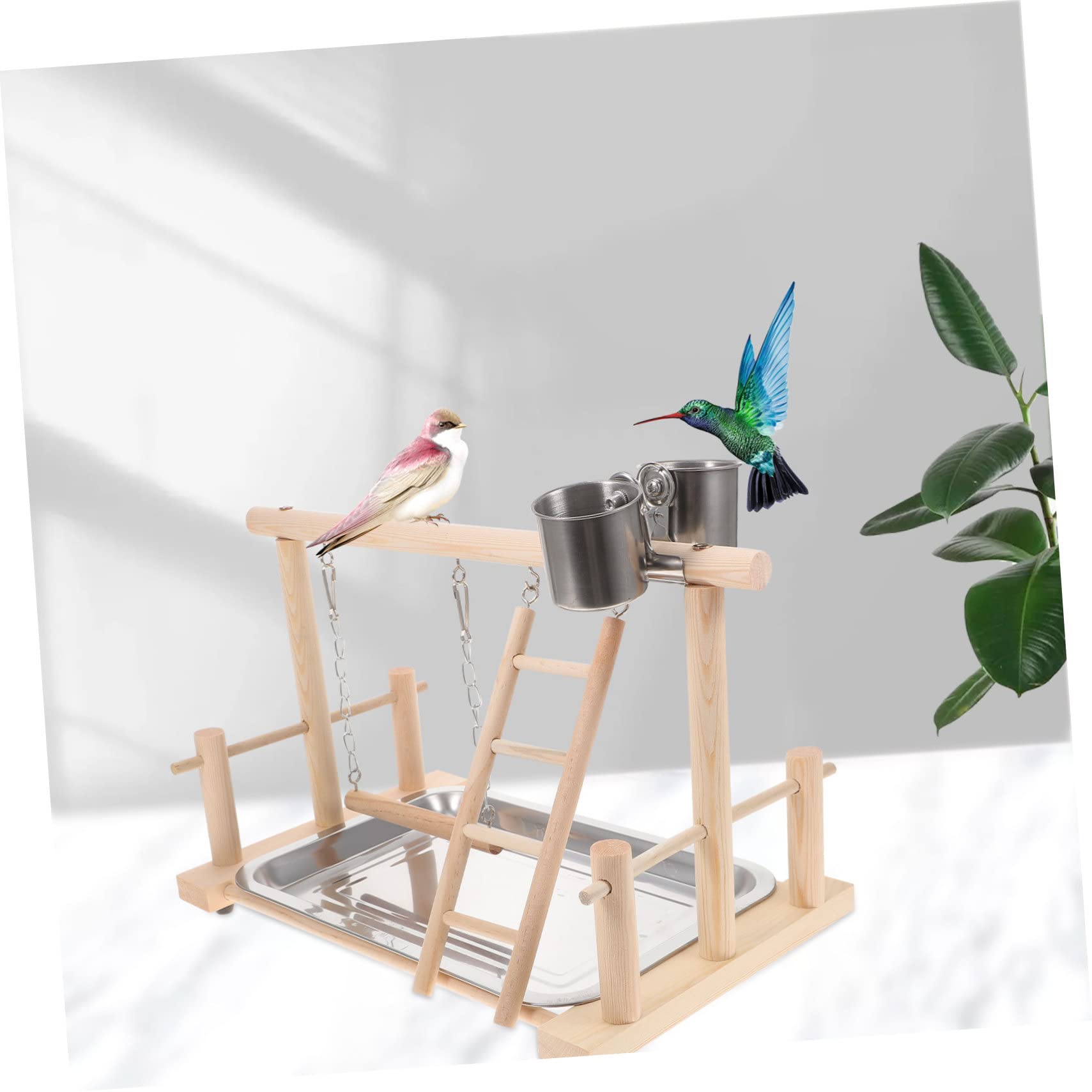 Toyvian Giostra Per Calopsitte Attività Per Uccelli Supporto Gioco Per Pappagallo Palestra Giocattolo Per Uccelli Accessori Per Animali Domestici