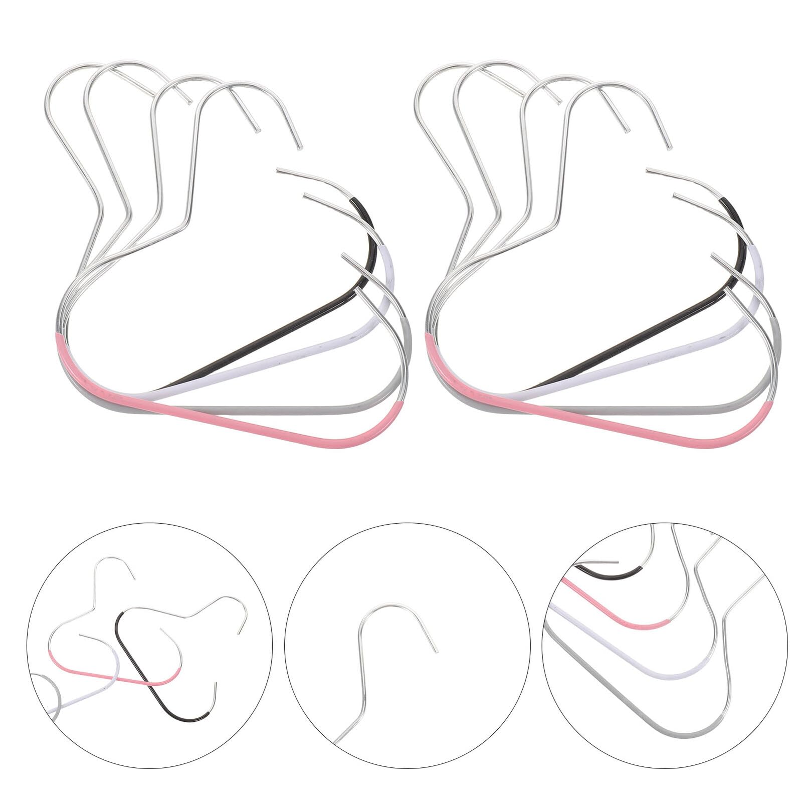 Appendiabiti per Cappelli da Armadio 40 Pezzi Ferro Plastico | Beanie e Purse, Effetto Antiscivolo, Uso Multiuso in Appartamenti, Adatto a Collezionisti