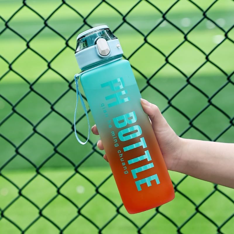 32oz Frosted Leakproof Water Bottle for Men Women to Drink for Sports Gym Outdoors