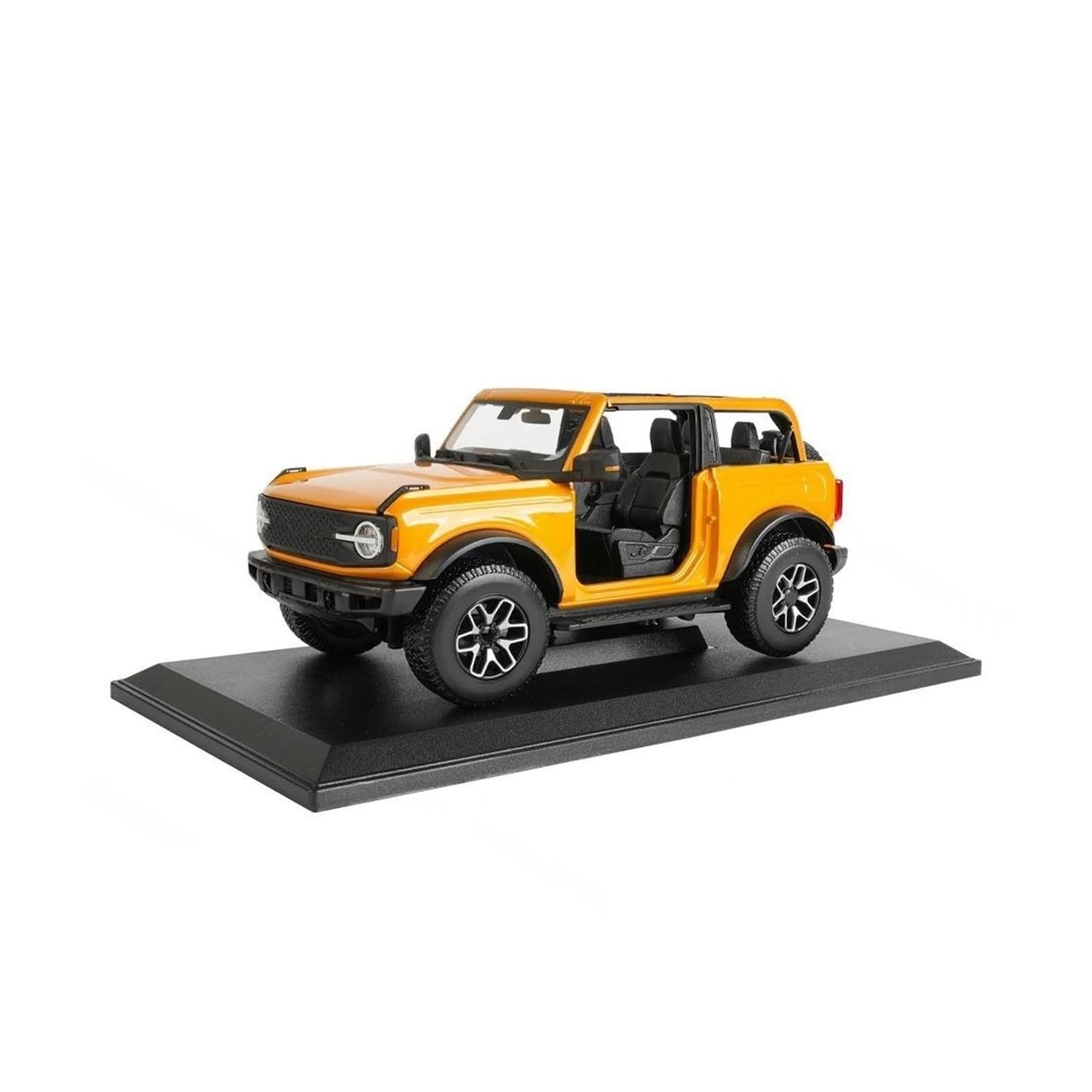 BANKOTO Diecast Car 1:18 For Ford For Bronco For Badlands 2021 Static Die Cast Vehicles Collectible Model Car Collectible(Yellow)