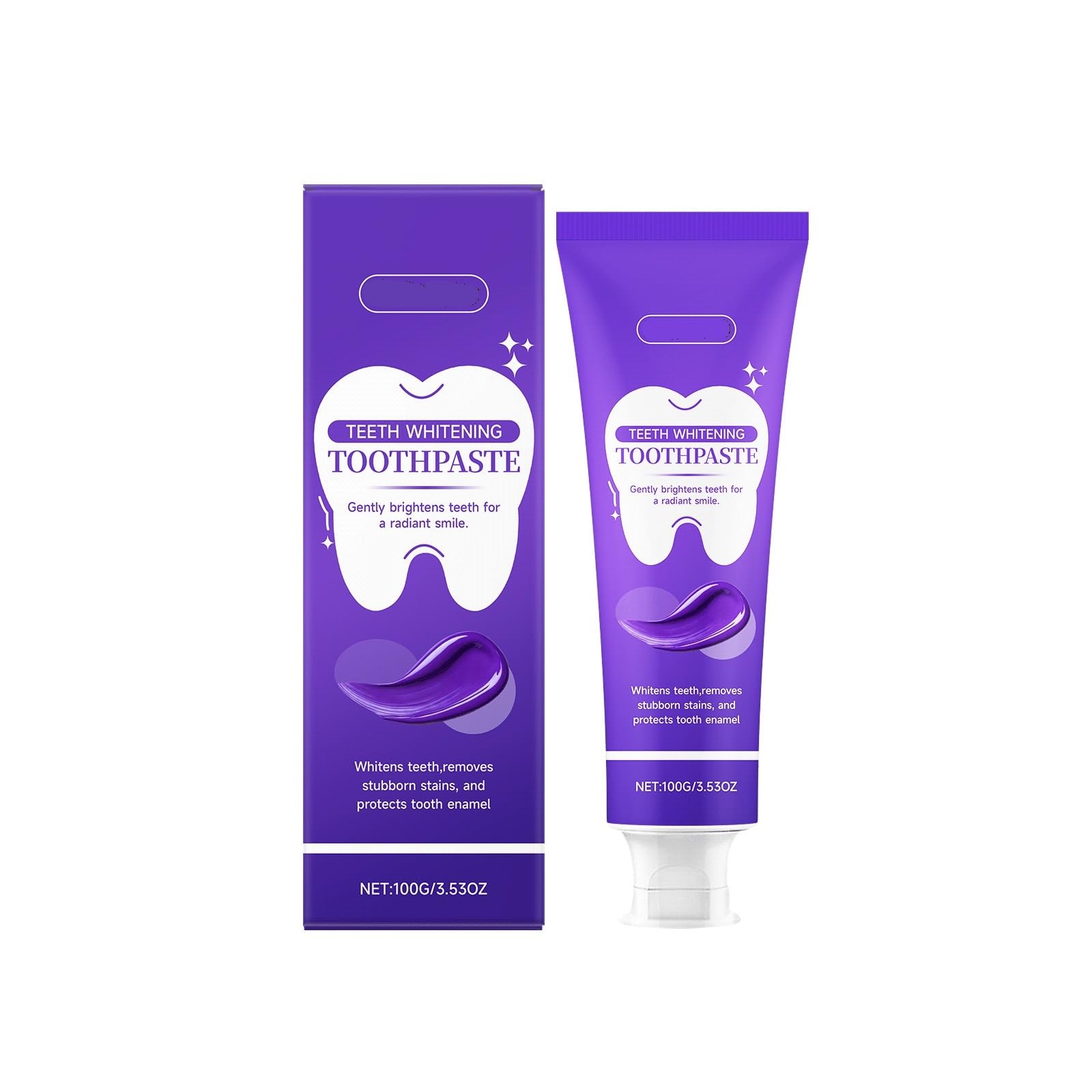 Gentle Purple Toothpaste 100g Fresh Breath Sensitive Mouth Friendly Daily Oral Care 3pcs