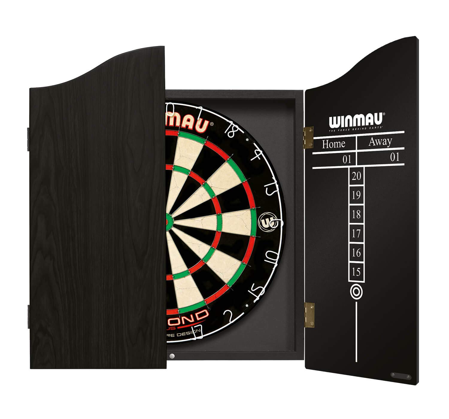 WINMAU Professional Dart Set includes Diamond Plus Dartboard Black High Quality 2