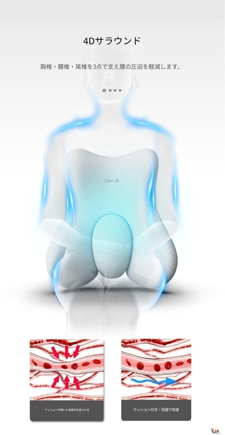 Apaeoflオフィスランバーサポートランバーピロークッションシートランバーサポートスリーピングステーション座りがちなアーティファク