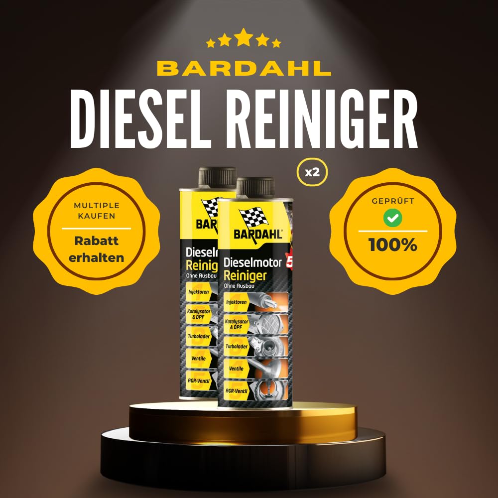 Bardahl Diesel Motorenreiniger 5 in 1 Systemreiniger 500 ml
