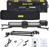 Vista 9 de Zeapon Micro 2 E600 - Deslizador de cámara motorizada, deslizador de pista de cámara Zeapon, control deslizante de video de doble distancia