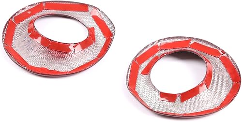 Miniatura 7 de Anillo decorativo para bocina de puerta de automóvil, borde de fibra de carbono real, apto para Toyota Supra GR A90 A91 MK5 2019-2022, accesorios