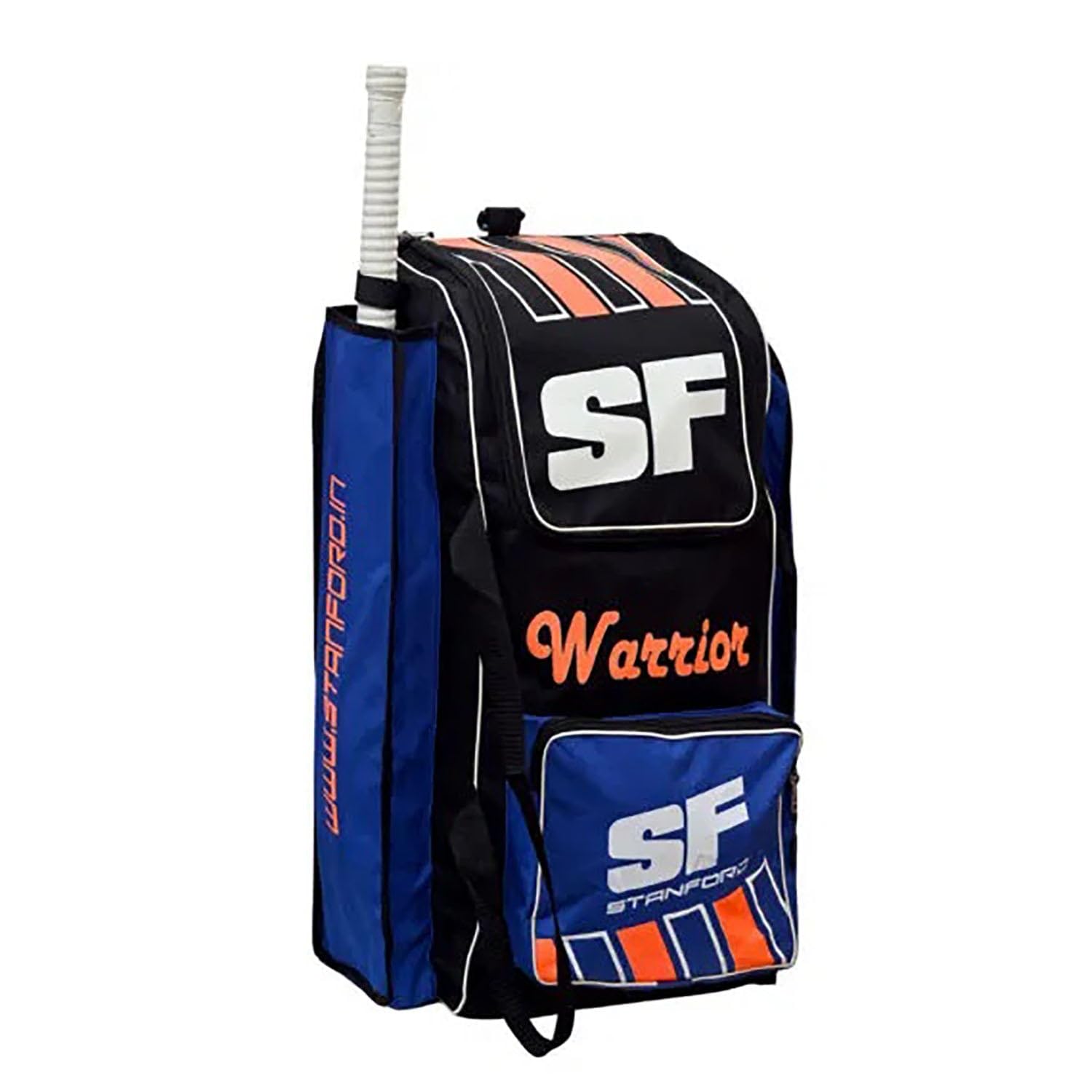 SF Warrior Cricket Kit Bag with Wheels, Black and Blue, Duffle Style-picture-25