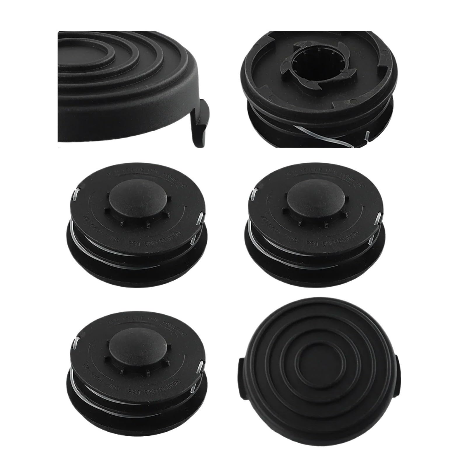 Kit Tête De Coupe Avec Capots Bobines, Pièce Outil Jardin