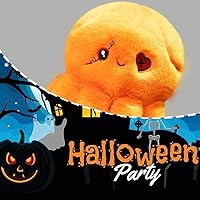 Vista 31 de ELAINREN Peluche de conejo loco grande, para Halloween, terrible conejito de Pascua, almohada de conejo blanco suave, abrazable, encantador