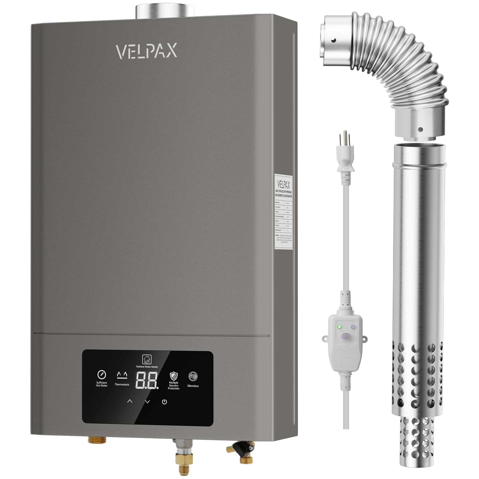 Tankless Water Heater Propane,Indoor 4.74GPM 18L,Constant propane water heater,Instant Hot Propane Gas Water Heater with Multi-Protection