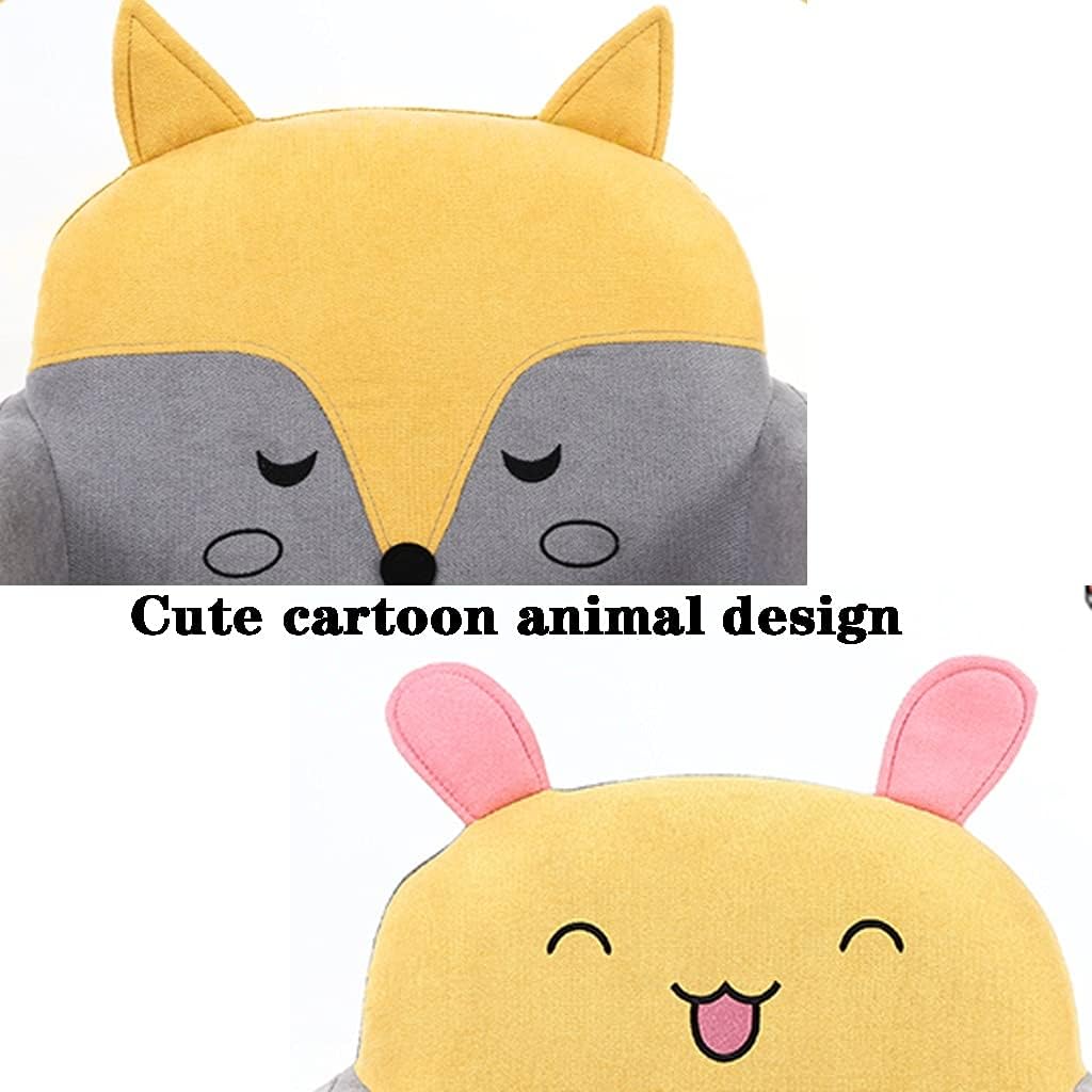 Sofa Armchair Animal Cute Cartoon Girl Princess Sofa Armchair Comfortable and Soft Study Armchair in Bedroom Cloth Can Be Removed to Clean (Color : Grey Size: 555600cm) (Yellow B 55*