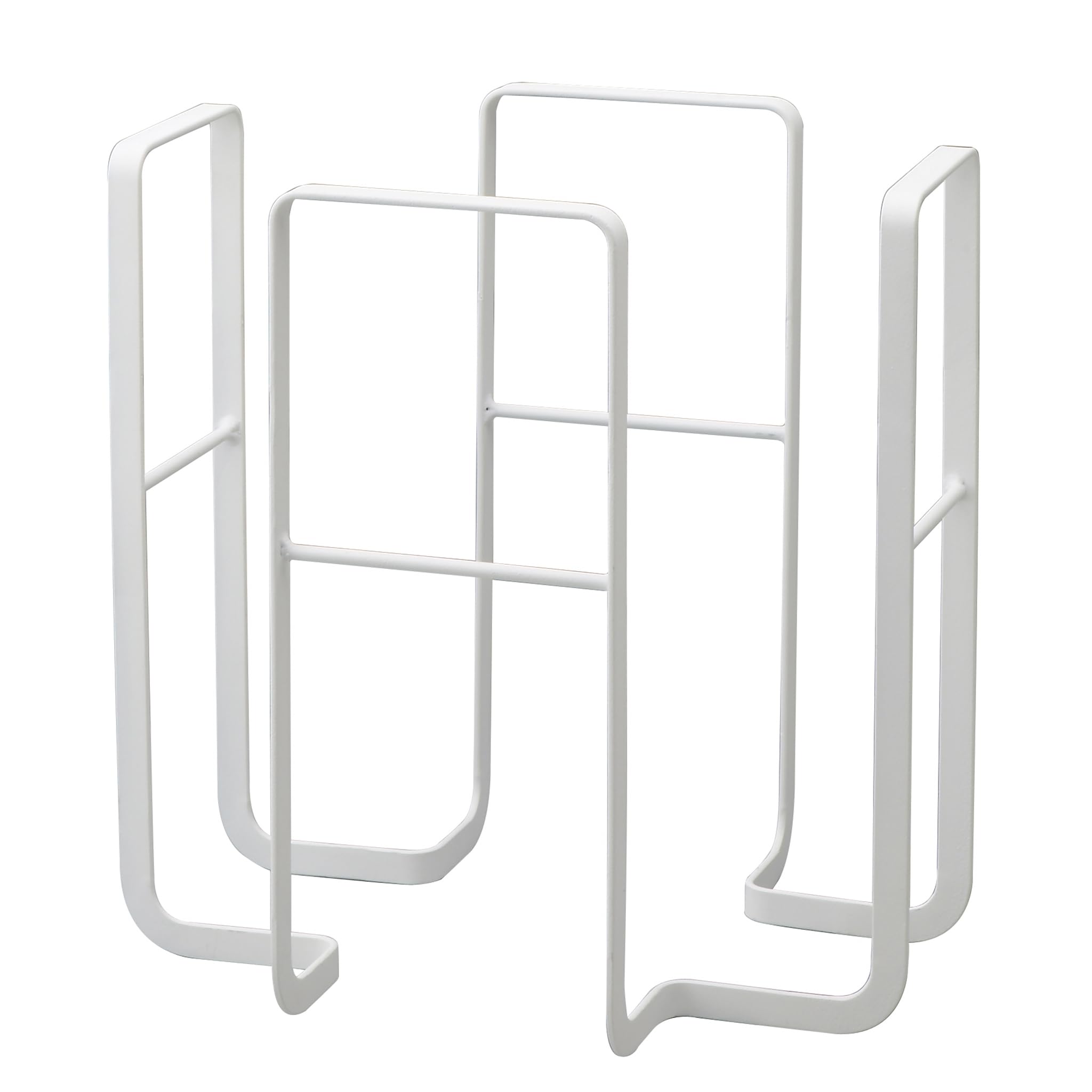 YAMAZAKI 6471 TOWER News Paper Rack, white, Steel, 35 x 28 x 35 cm