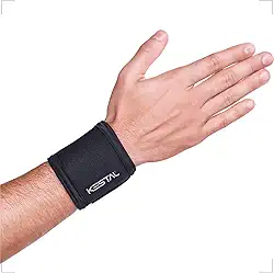 Kestal Protetor de Punho, munhequeira, tala Preto, Único