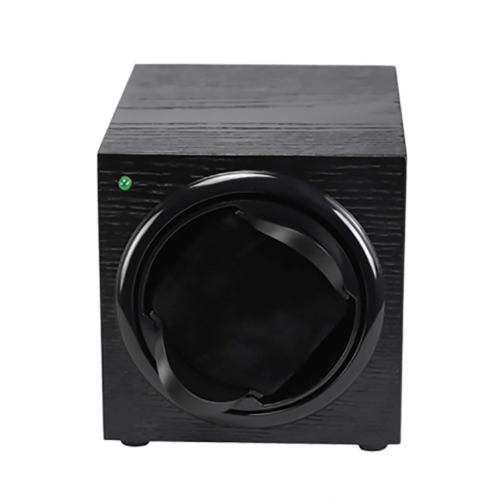 Agitador de Reloj Individual de Madera, Caja de bobinado de Reloj de Doble Potencia, bobinadora de Reloj mecánica automática, Motor Giratorio (Caja de exhibición de Reloj)