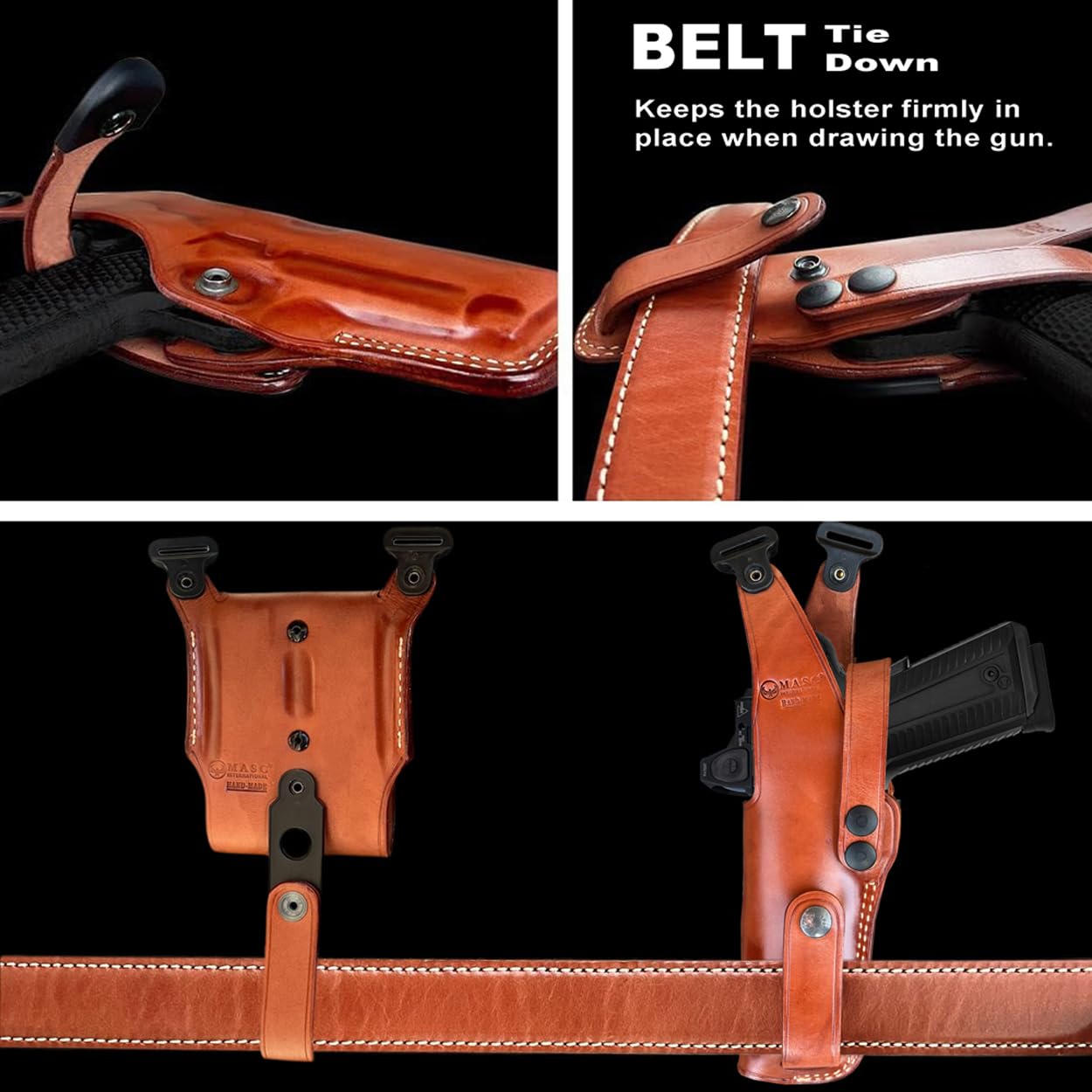 Amazon.co.jp: プレミアムレザー垂直ショルダーホルスターシステムfor