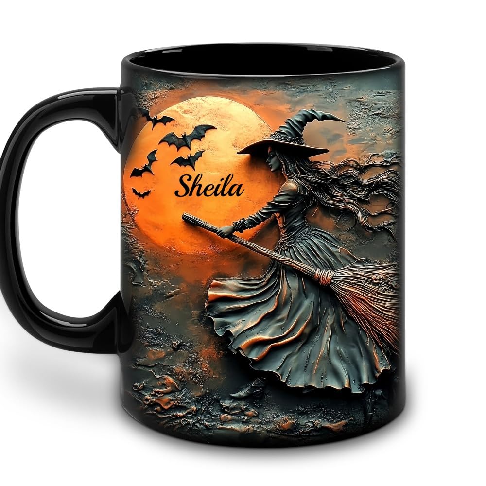 Custom Personalized Witch Halloween Mug - Funny Halloween Gift Idea - Not Enough Sage For This Shit