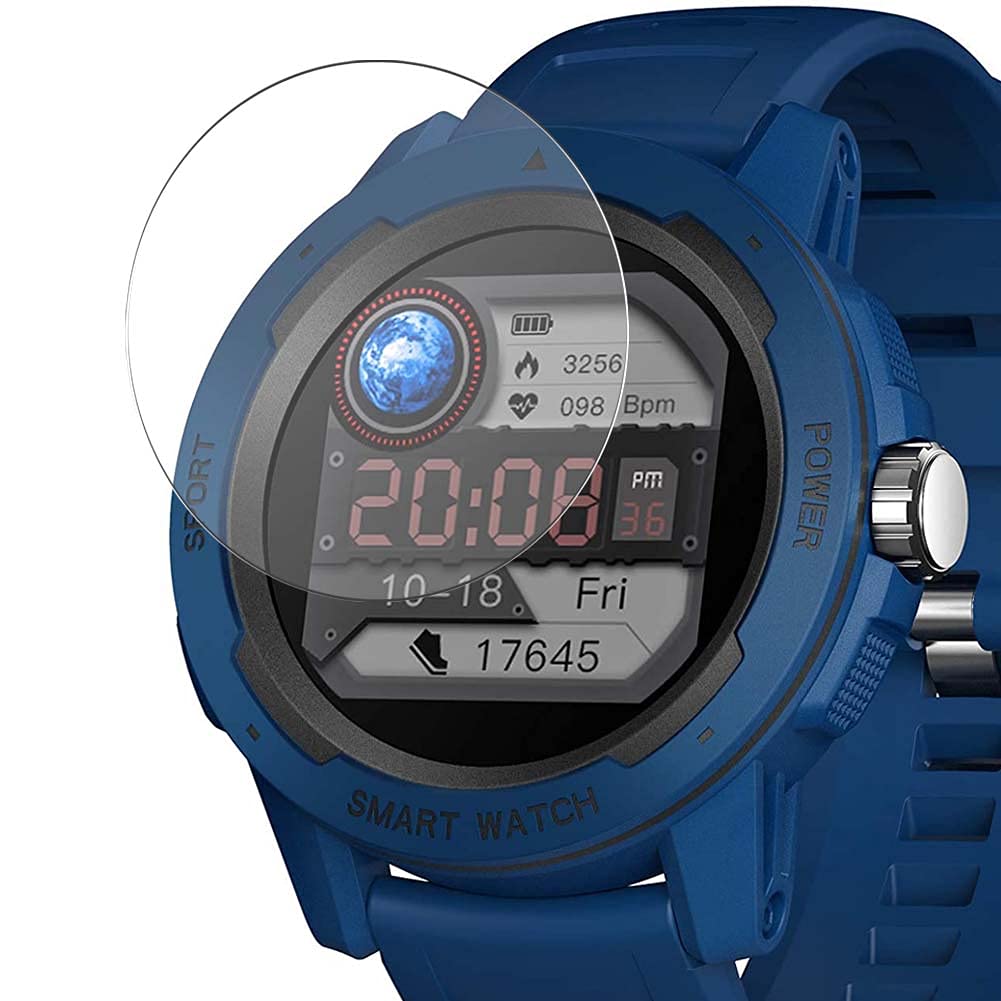 Vaxson 3-Pack Tempered Glass Screen Protector, compatible with BingoFit SW218 1.4" Smart Watch smartwatch, Film Protectors 9H Protective Guard