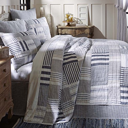 VHC-Brands-Coastal-Farmhouse-Bedding-Finn-White-Quilt-Queen VHC Brands Coastal Farmhouse Bedding Finn White Quilt Queen