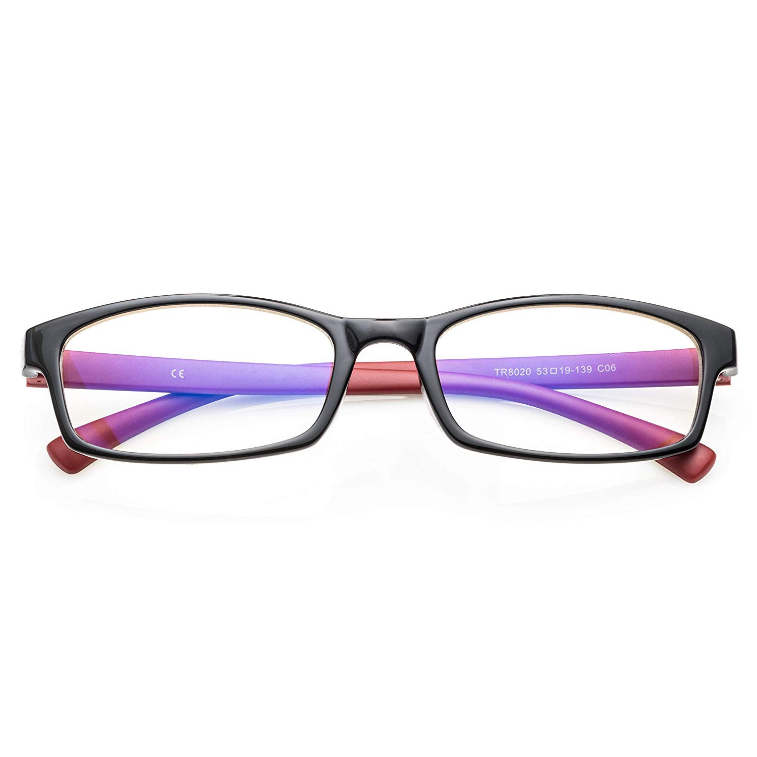 PROSPEK - Gafas para ordenador Premium – Professional – Con filtro de luz azul y antirreflejante (+1.75 Dioptrías | Rojo y Negro | Tamaño Regular)