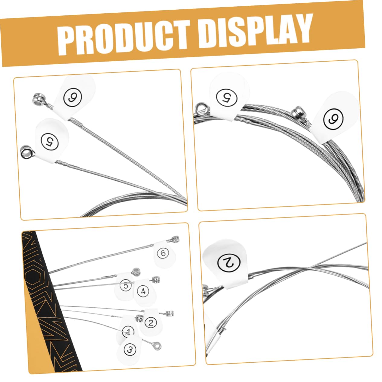 BESTonZON Electric Guitar Strings Acoustic Guitar Strings Set Replacement Part Electric Supply