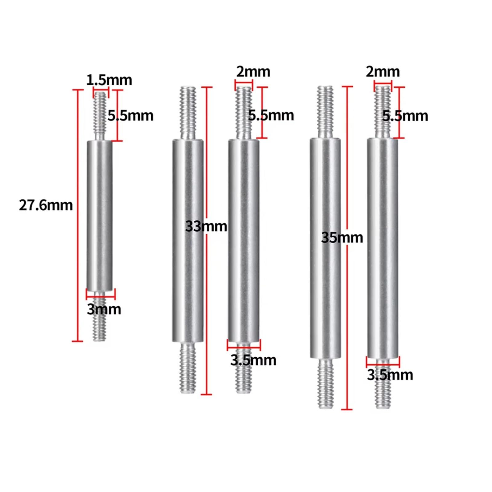 Rc Special Connecting Rod for Kyosho for Jimny for MINI-Z 4x4 for Wrangler 1/24 1/18 5Pcs Stainless Steel Steering Linkage Link Rod Set RC Car Parts Replacement Use