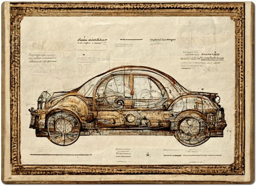 Creative Car Magnet 2 PCS - Drawing Car Magnet - Mechanic Sticker