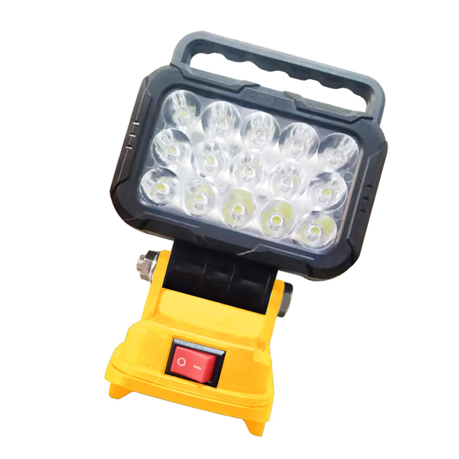 Cordless 18V LED Work Light with USB Ports, Rechargeable Flashlight for Outdoor Camping & Emergencies Tool Light