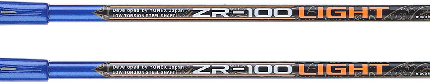 YONEX ZR 100 Light Aluminium Blend Badminton Racquet with Full Cover (Blue/Blue) - Set of 2