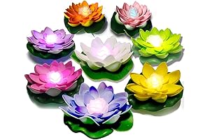 Pack of 8 Lotus Flower Lights