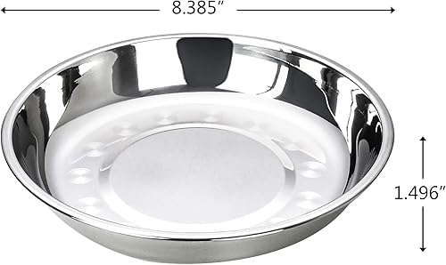 Miniatura 2 de Platos llanos de 4 piezas, platos de preparación de metal de acero inoxidable
