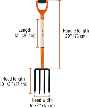 TRUPER BJ-4P Poly Y-Handle Spading Fork