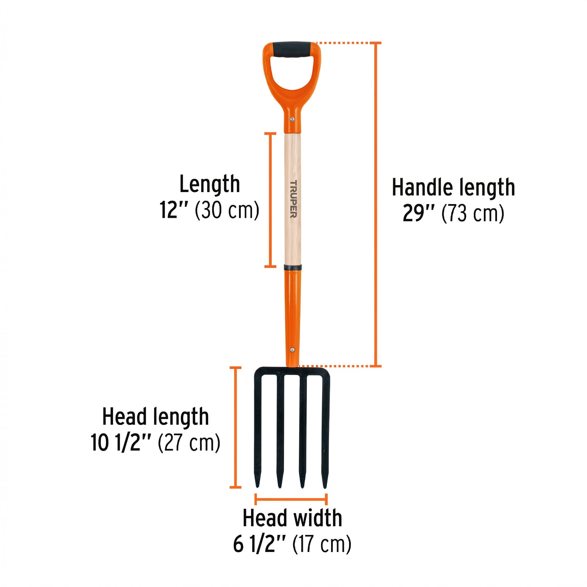 TRUPER BJ-4P Poly Y-Handle widelec widełkowy