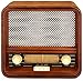 ClearClick Classic Vintage Retro Style AM/FM Radio with Bluetooth & Aux-in - Handmade Wooden Exterior