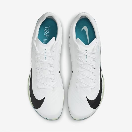Amazon | Nike Air Zoom Maxfly 2 陸上スプリントスパイク, ホワイト