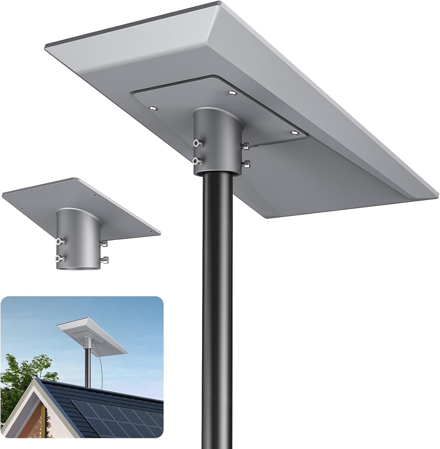 Starlink Performance Gen3 Pipe Adapter – Sturdy Weather-Resistant Mounting Bracket – Fits 38mm to 65mm Metal Poles – Secure, Easy Installation with Hardware for Starlink Performance Gen3