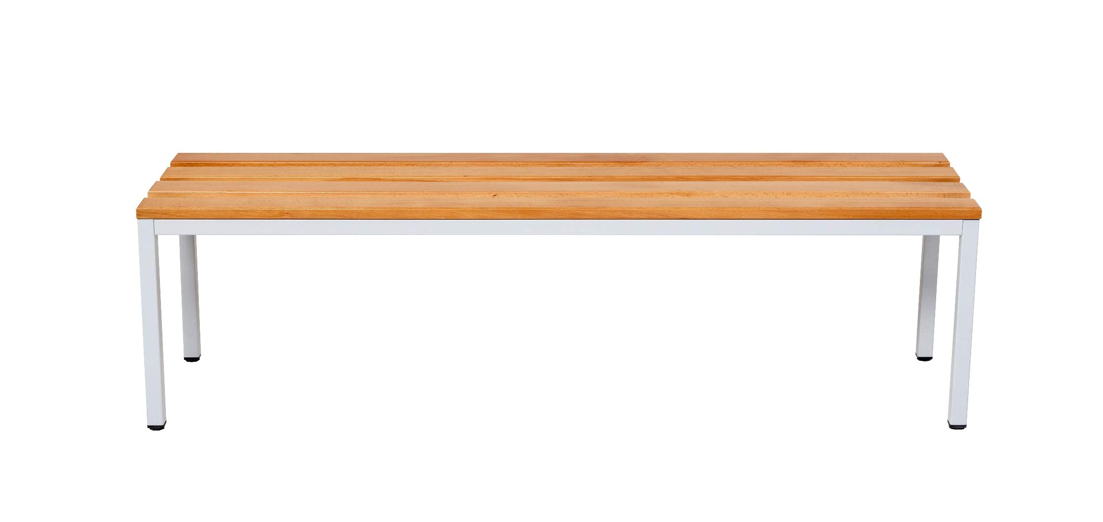 furni24 Panca per spogliatoi, 150 x 42 x 40 cm, per spogliatoi, spogliatoi, panca sportiva, panca con vero legno per palestra