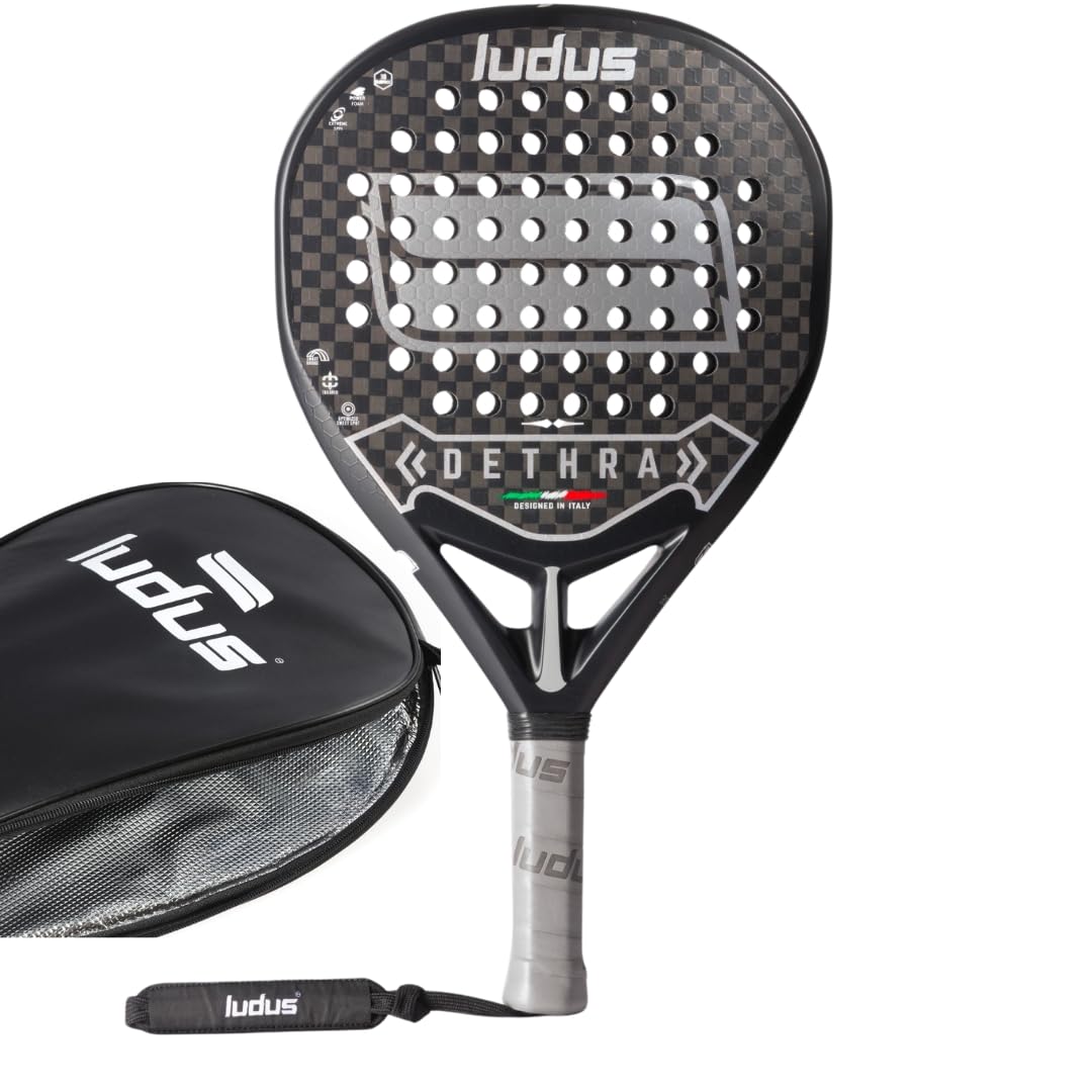 Racchetta da Padel 12K | 100% Fibra di Carbonio |Massima Controllo e Precisione - Struttura Leggera 360g con EVA 15 17 | Racchetta per Uomo e Donna - Custodia Termica Inclusa