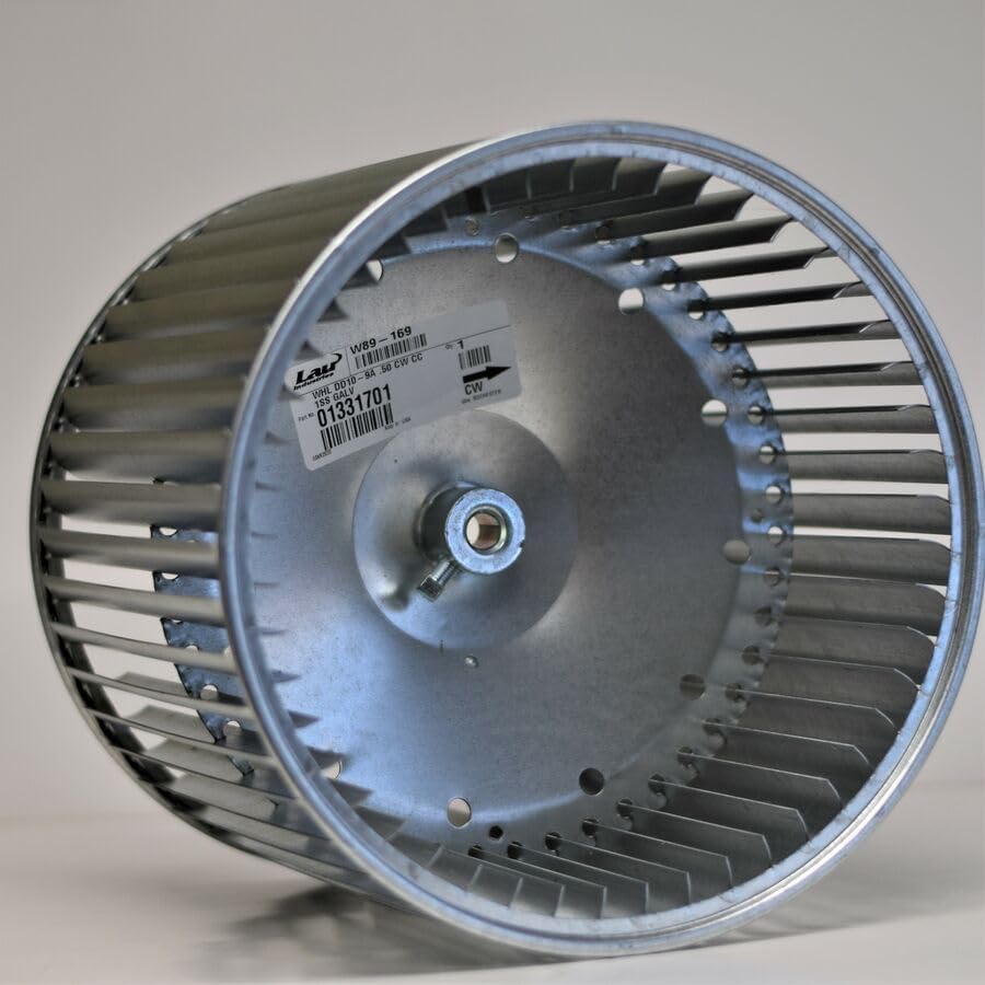 013317-01 Replacement for Lau DD10-9A Blower Wheel Squirrel Cage 10-5/8" x 9-1/2" x 1/2" CW